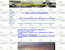 Tablet Screenshot of bootsclub-juemmesee.de
